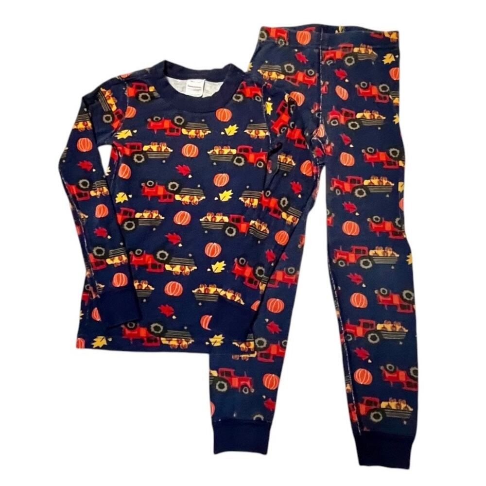 Hanna Andersson Pumpkin Patch Long John Pajamas Size 6/7